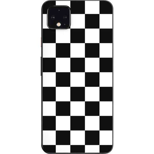 Black and White Checkered Google Pixel 4 XL Skin